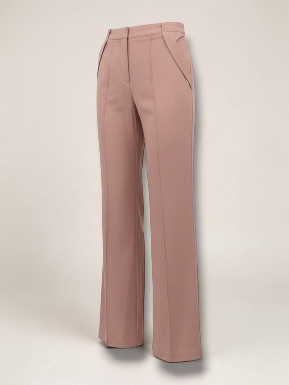 ASOS Blush Pink High-Rise Linen Trousers‎